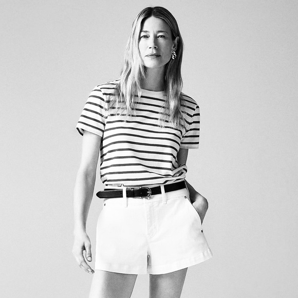 J.CREW Vintage Jersey Tee XS Classic Fit Crewneck Blue White Stripe Nautical NWT - Picture 8 of 8